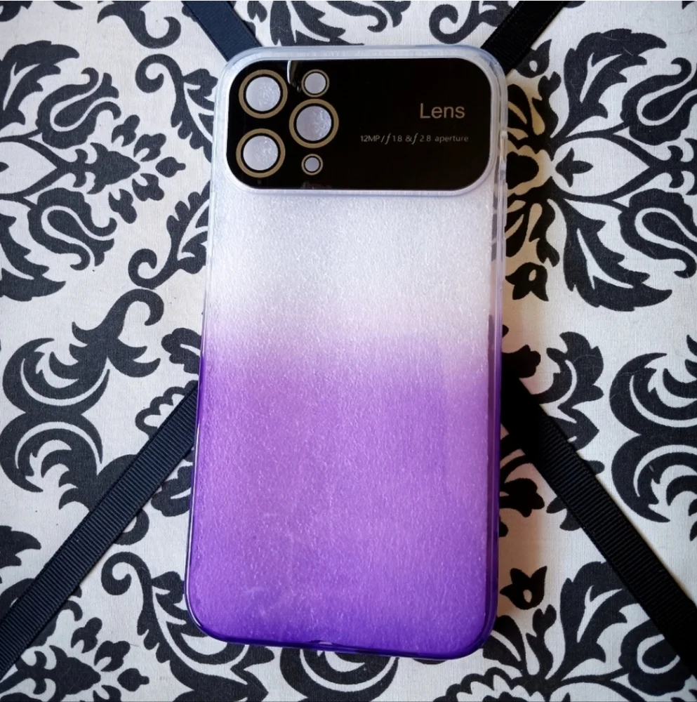 💜*4/$15* iPhone 11 Pro Case Purple Transparent Cute